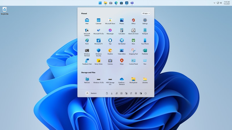 Taskbar at top or bottom